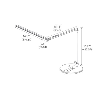 Desk Lamp Size