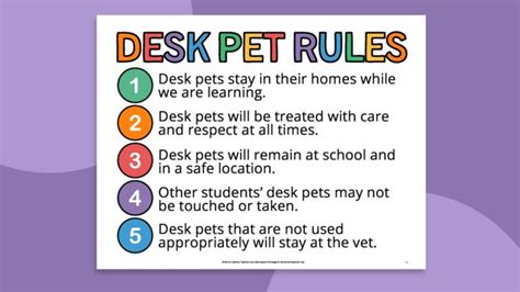 Desk Pet Rules
