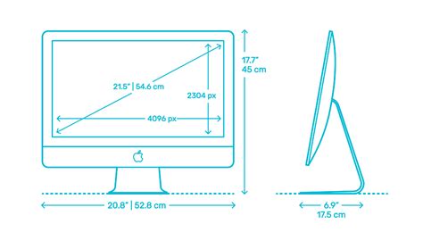 desktop computer dimensions in mm