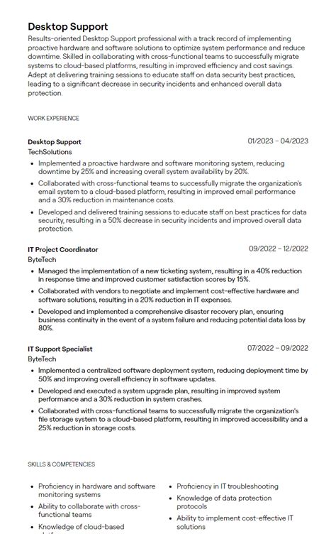 Desktop Support No Experience