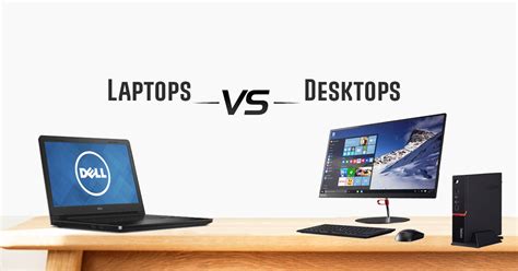 desktop vs laptop work setup