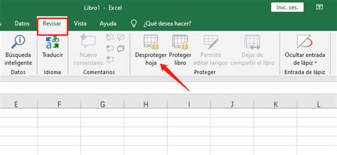 Desproteger Hoja Excel