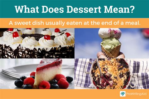 Dessert Meaning