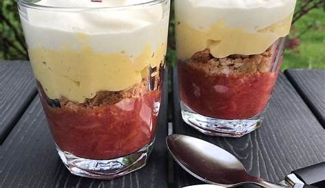 Desserter I Glas Mette Blomsterberg Rødgrød Med Sød Vaniljecreme Opskrift