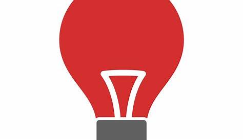Ampoule rouge dessin animé — Image vectorielle
