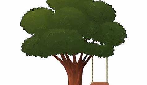 Dessin Arbre Avec Balancoire Tree With A Swing Vector Illustration Stock Vector Art