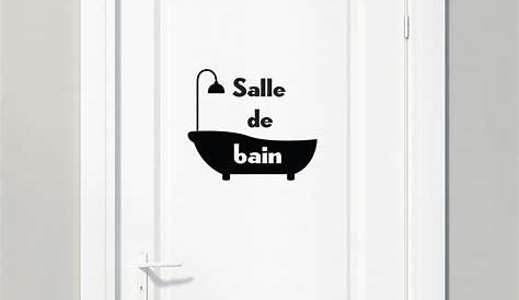 Dessin Pour Porte Salle De Bain Sticker Et WC Stickers SALLE DE BAIN
