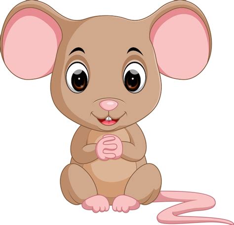 Illustration of Cute mouse cartoon — Stock Vector © hermandesign2015