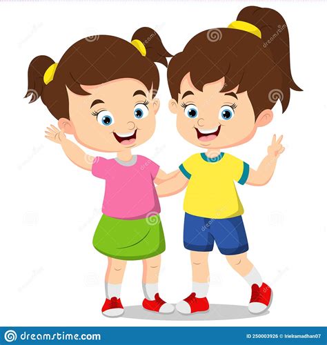 dessin de deux filles
