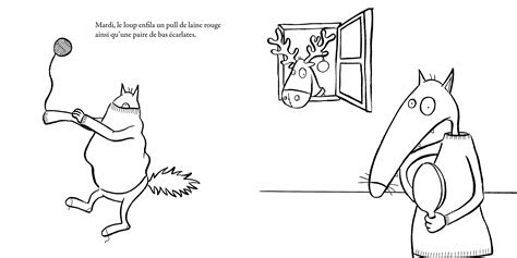 dessin du loup qui voulait changer de couleur
