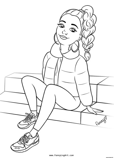 dessin fille simple ado