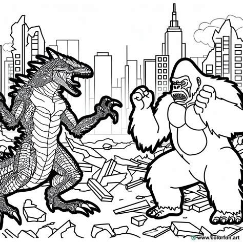 dessin godzilla vs kong