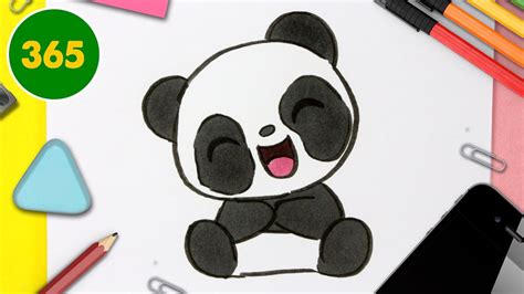 dessin kawaii animaux 365 panda