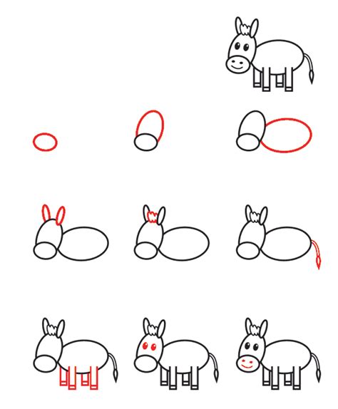 Ane Dessin Facile Bestof Images Nos Jeux De Coloriage Ane à Imprimer