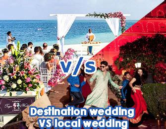 destination wedding vs local