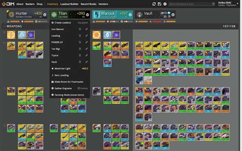 destiny item manager app for windows 10