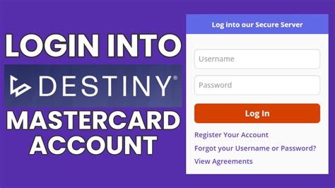 destiny mastercard login