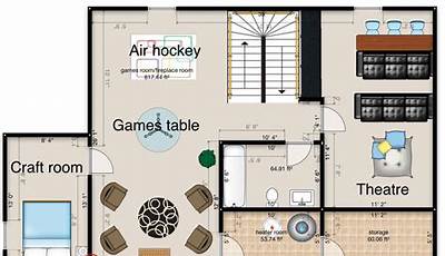 Detached Game Room Floor Plans