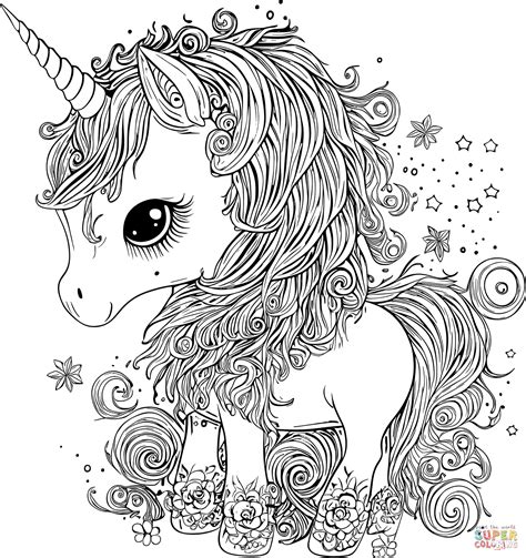 Realistic Unicorn Coloring Pages Coloring Home