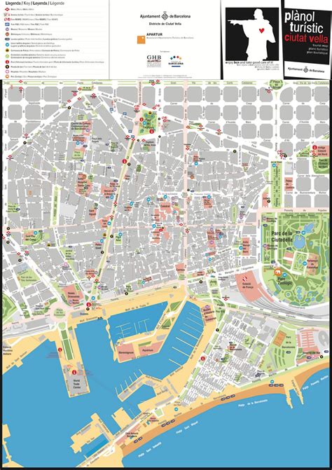 detailed map of barcelona