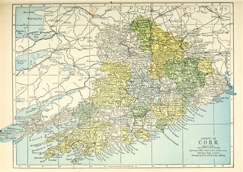 detailed map of cork county