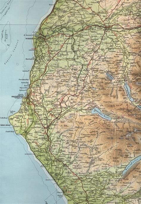 detailed map of cumbria