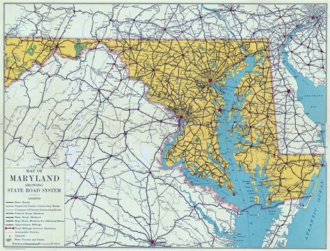 detailed map of maryland