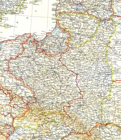 detailed map of poland 1939