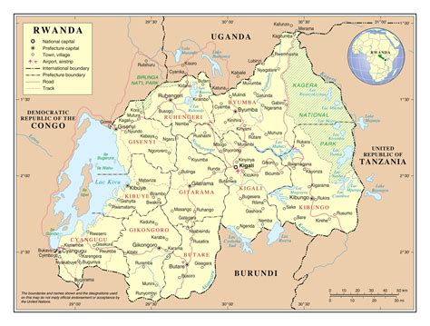 detailed map of rwanda