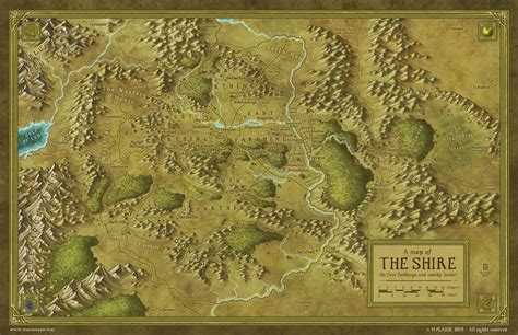 detailed map of the shire