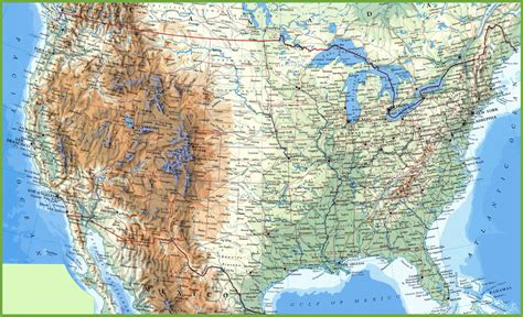 detailed map of usa states and cities