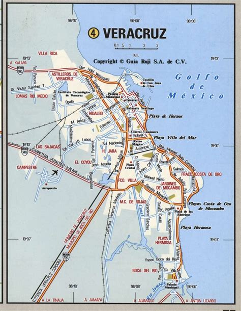 detailed map of veracruz mexico