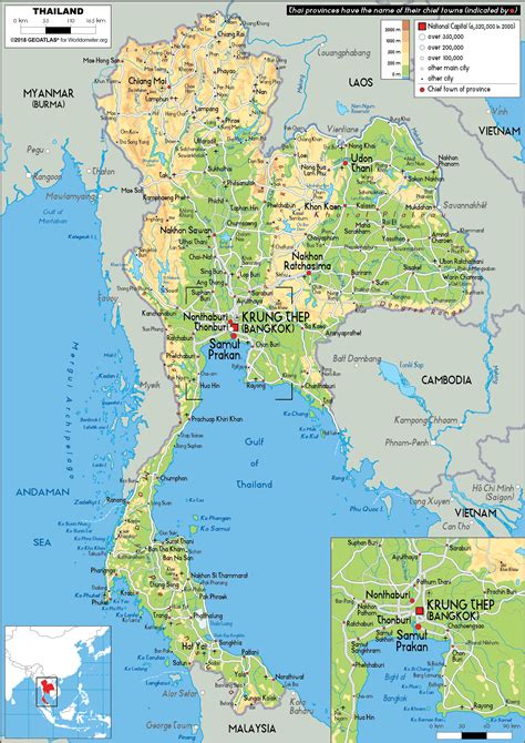 Karta I Thailand Karta 2020