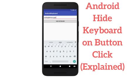 Detect Keyboard Hide Android