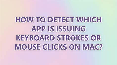 Detect Keyboard Mac