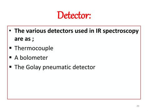 Detectors In Spectroscopy Ppt