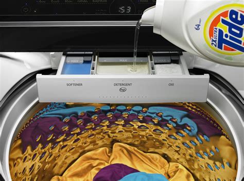 Detergent In A Top Loading Washer