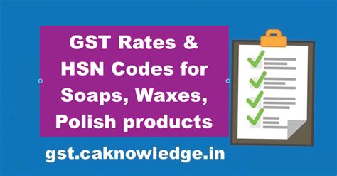 detergent soap gst rate