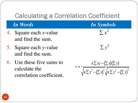 determine the correlation coefficient