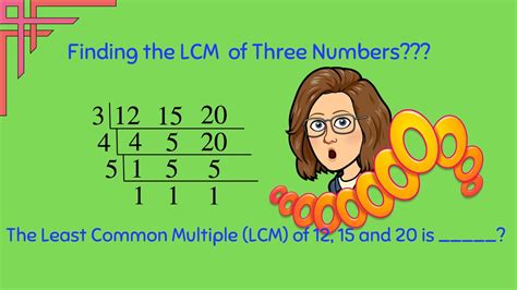 determine the lcm using the ladder method