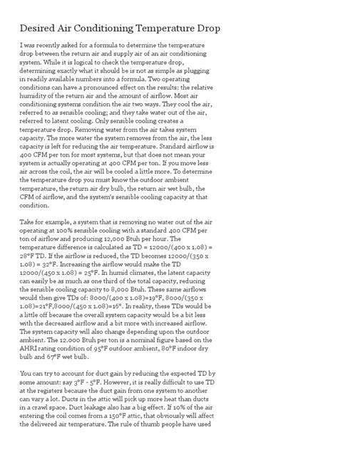 determining desired temperature