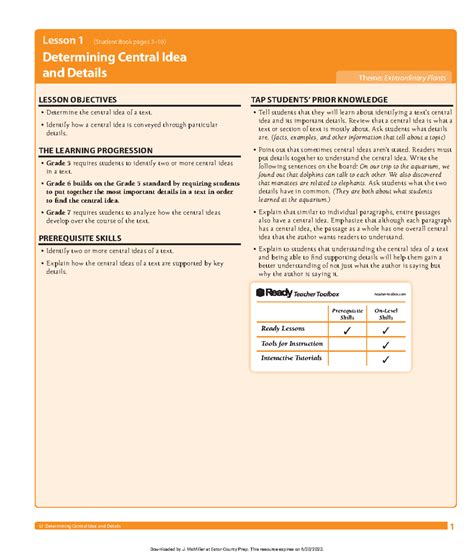 determining word meaning informational text iready answer key