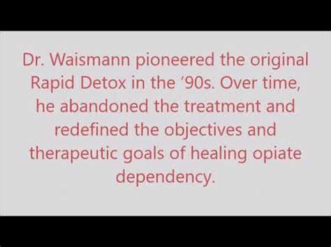 detox dr waismann anr clinic