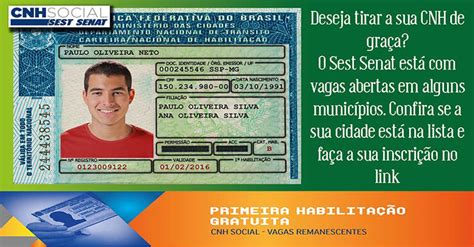 detran cnh social mg