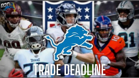detroit lions trade deadline moves