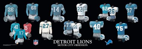 detroit lions uniforms history