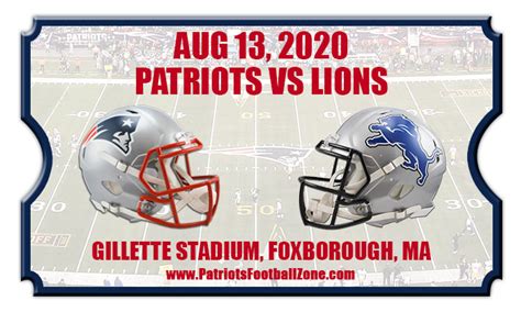 detroit lions vs patriots tickets