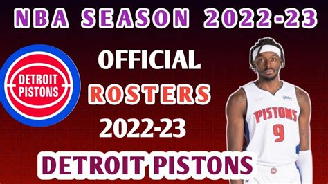 detroit pistons roster 2022-23