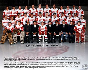 detroit red wings roster 1985-86 trades