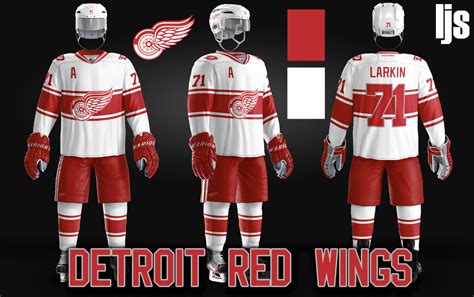 detroit red wings uniform